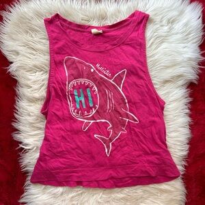 Hollister Fuchsia Graphic Tank Top